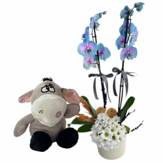 Peluş Çiçek Sarılması
