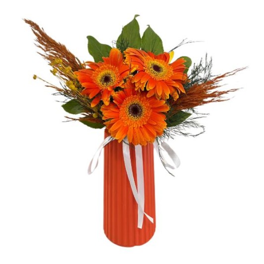Sade Işıltı Gerbera