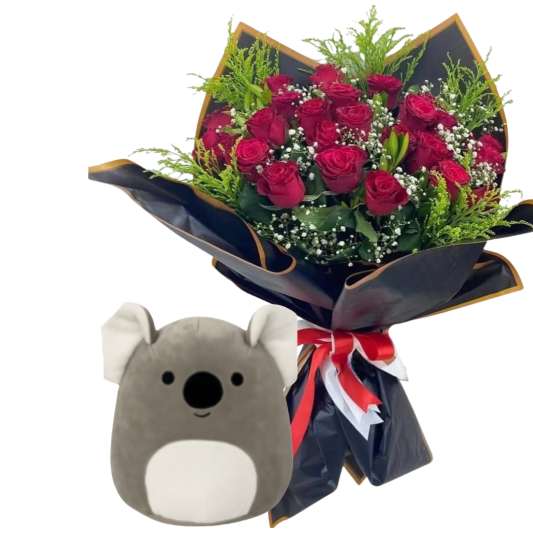 Koalalı Kırmızı Güller Koalalı Kırmızı Güller
