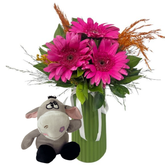 Eşekli Gerbera Hediyesi Eşekli Gerbera Hediyesi