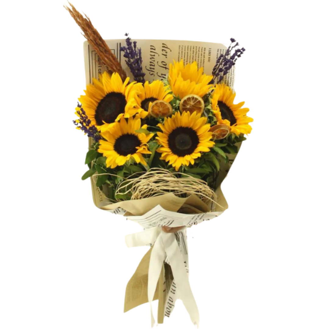 Ay Çiçeği Buketi