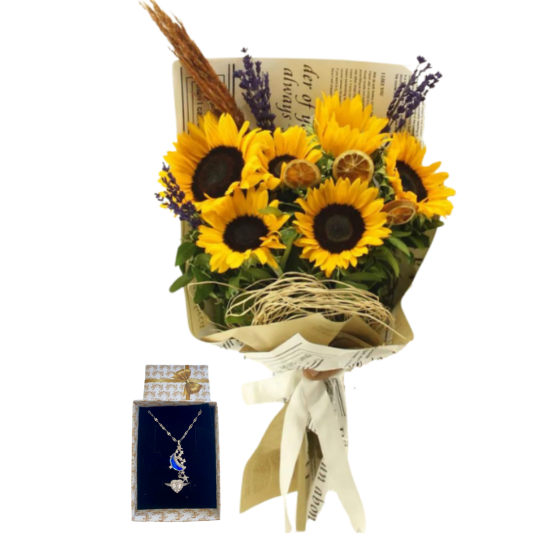 Ay Çiçeği Işığı Buketi