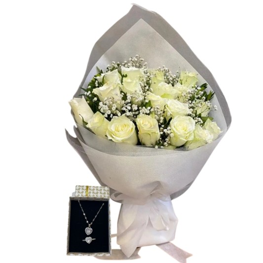 Saf Beyaz Zarafet Buketi