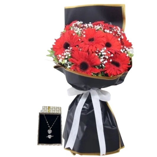 Kırmızı Işıltılı Gerbera