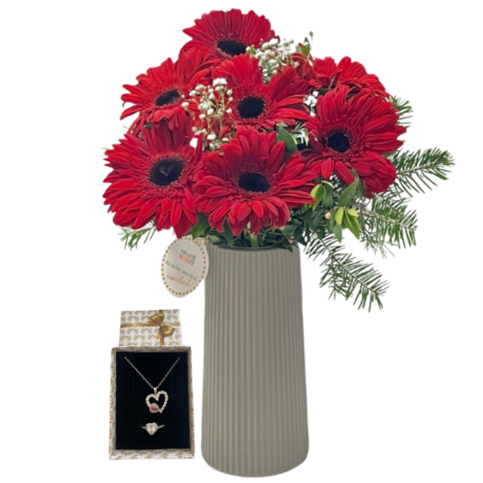 Kalbimdeki Kırmızı Gerbera