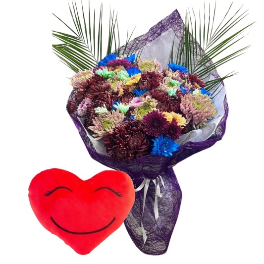 Rengarenk Kasımpatı Yastığı