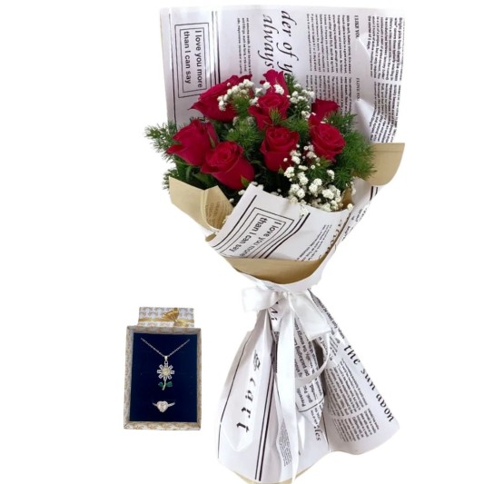 Papatya Dokunuşlu Kırmızı