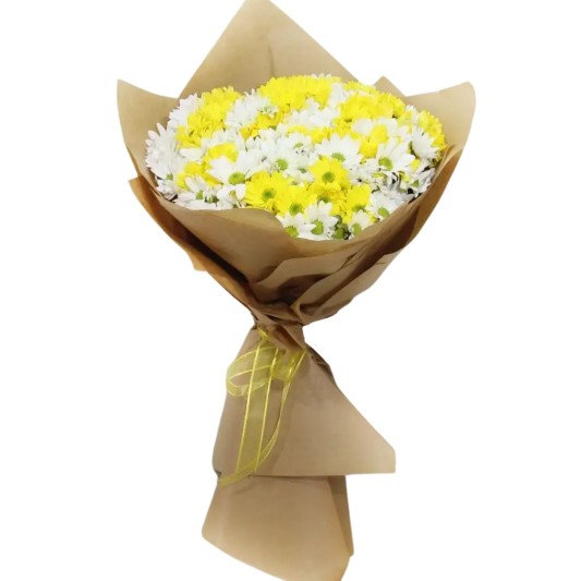 Zarif Işıltılı Papatya Buketi