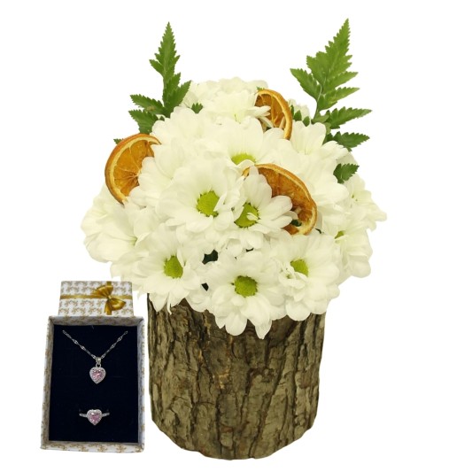 Papatyalı Portakal Buketi