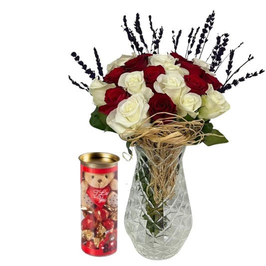 Çikolatalı Kırmızı Beyaz 