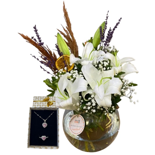 Beyaz Zarafet Aranjmanı