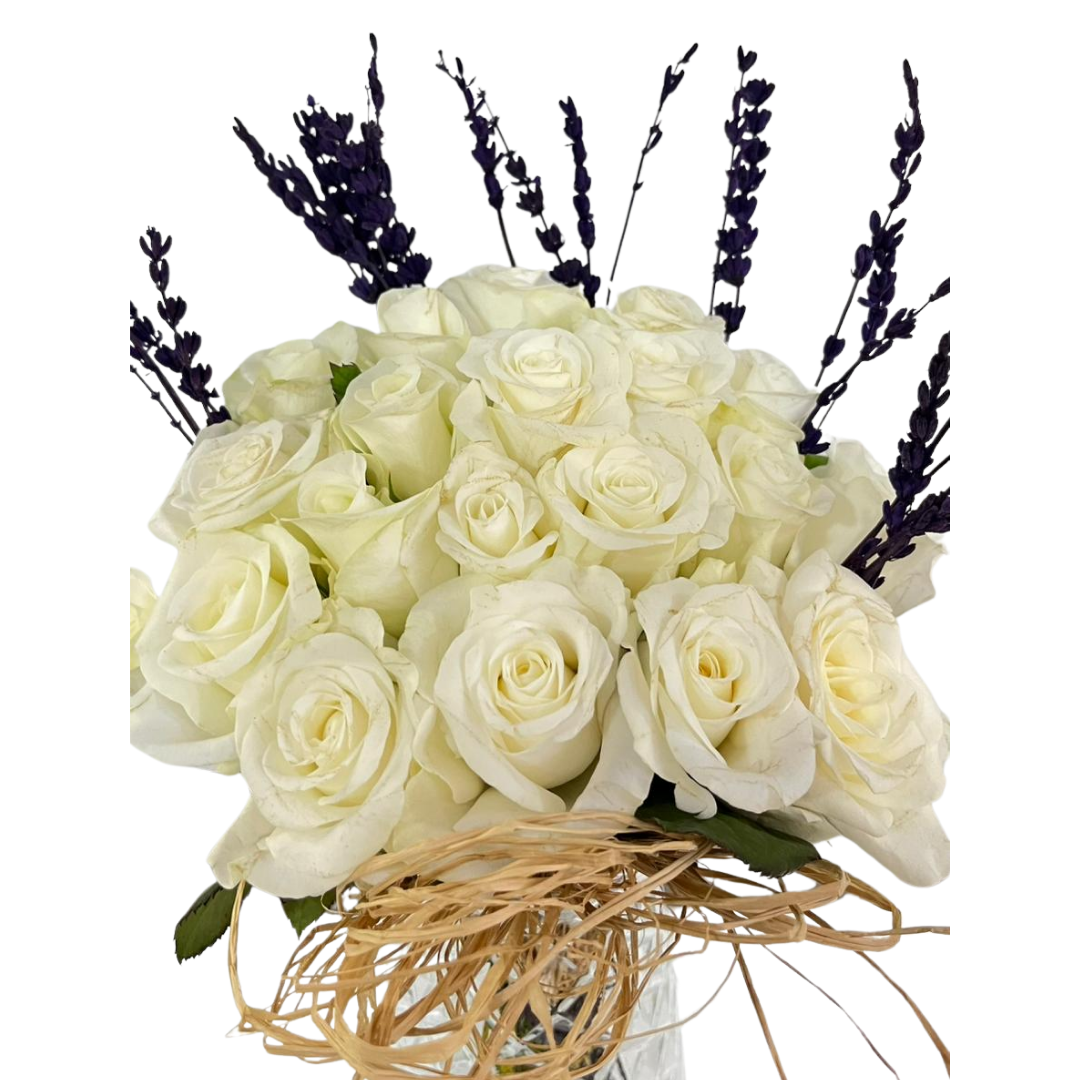 Beyazın Lavanta Uyumu