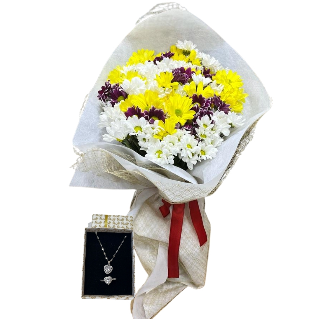 Renkli Zarafet Çiçek Harmoni