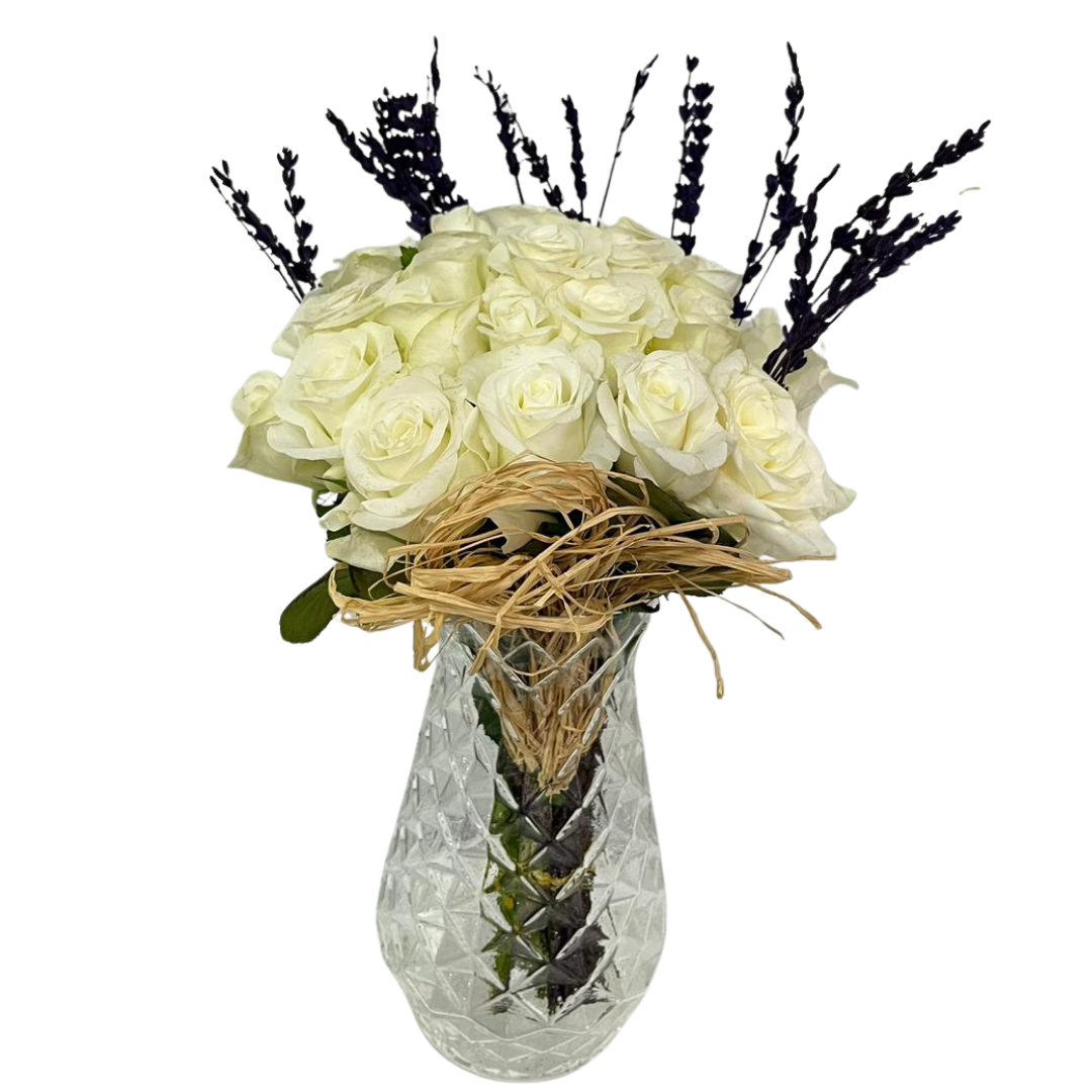 Beyazın Lavanta Uyumu