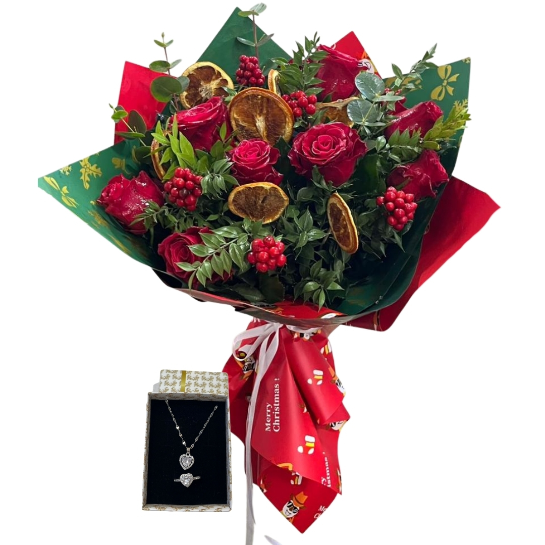 Kırmızı Yılbaşı Işıltısı