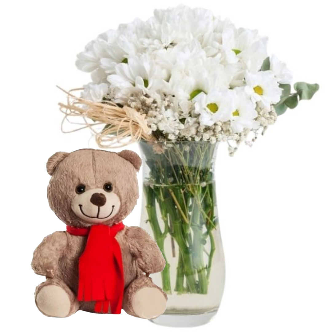 Ayıcıklı Silindir Papatya