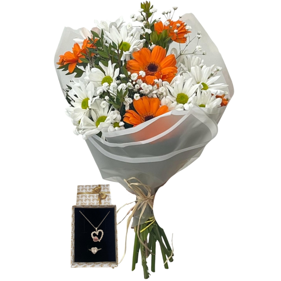 Kalpten Gelen Renkli Buket 