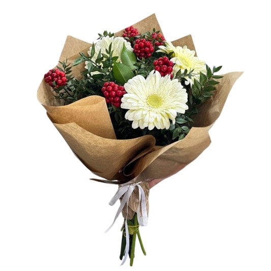 Kokinanın Beyaz Gerbera Kalbi