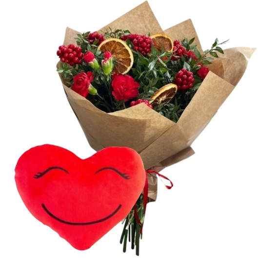 Kalp Kırmızısı Kokina Buketim