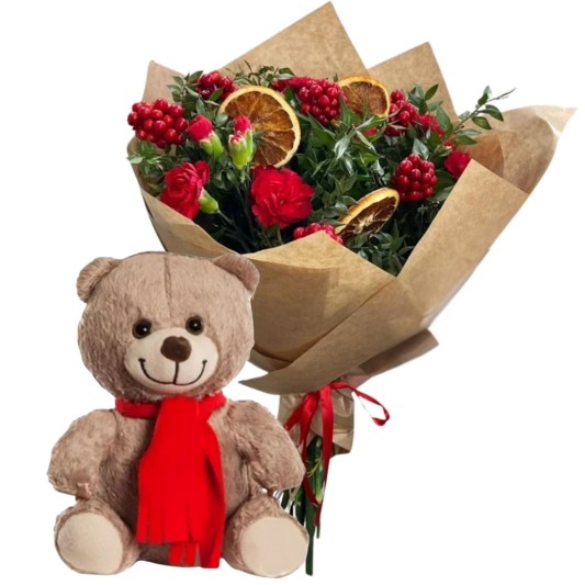 Sevimli Arkadaşlı Kırmızı Kokina