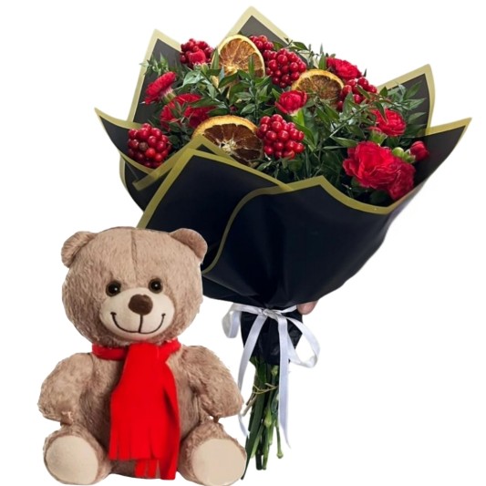 Yılbaşında Gülümseyen Çiçek