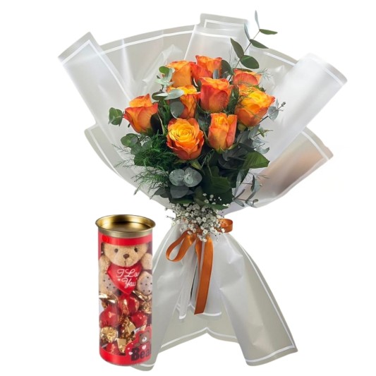 Tatlı Turuncu Işıltı Buketi