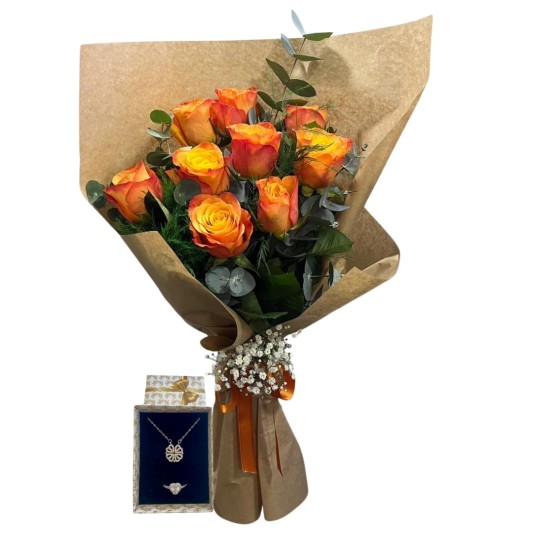 Güllerle Dolu Şans Buketim 