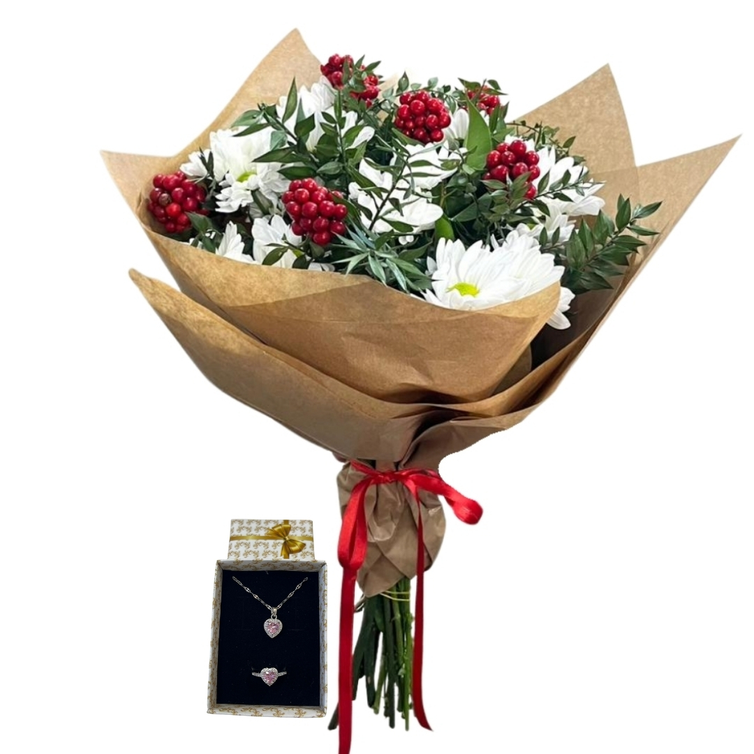 Yılbaşı Zamanı Çiçek Buketi 