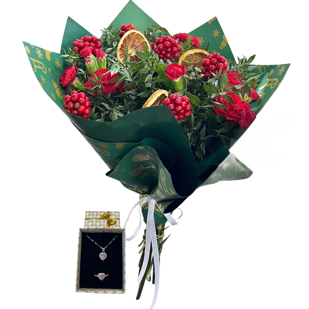 Yılbaşı Esintili Karanfil Buketim