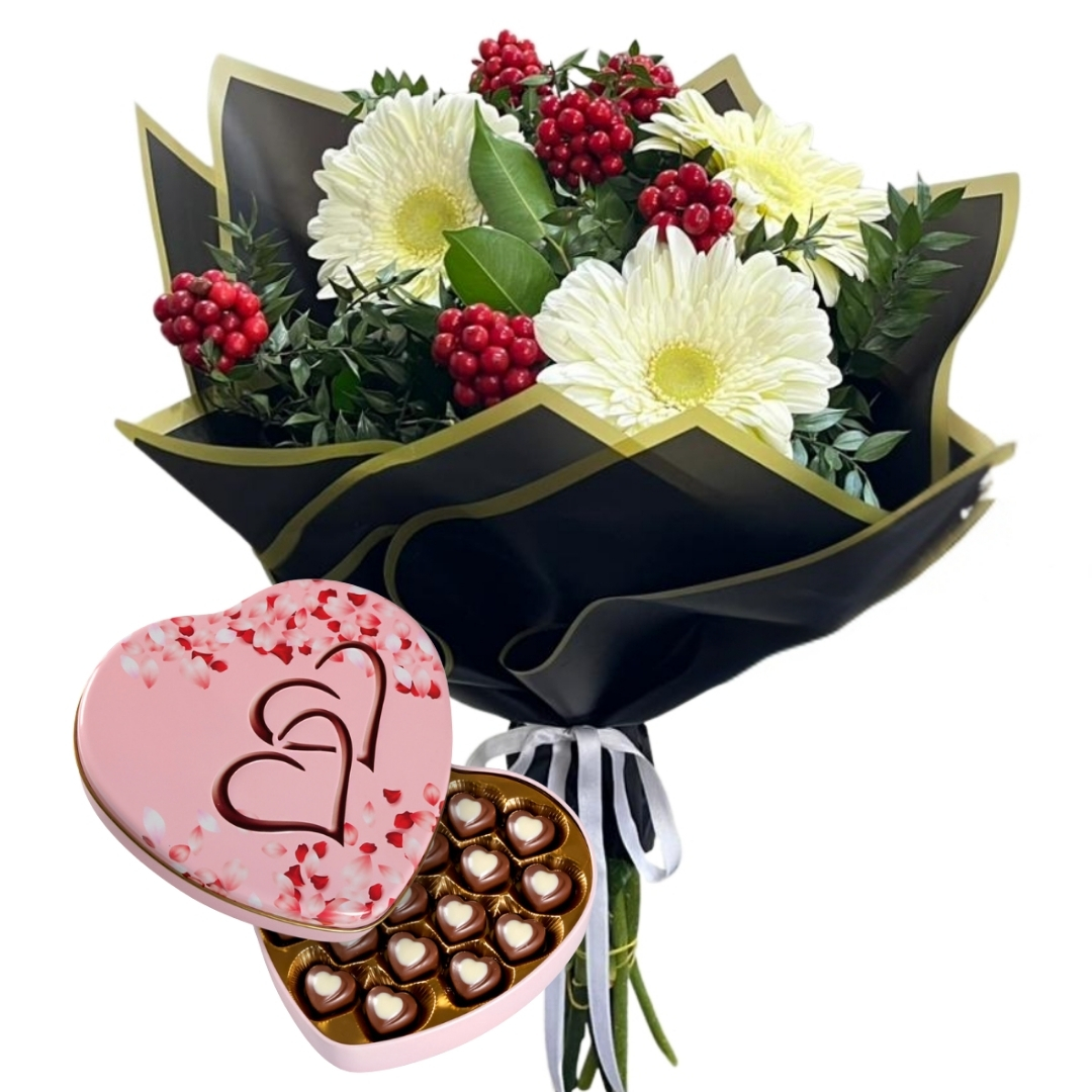 Gerbera ile Kalp Mutluluğu