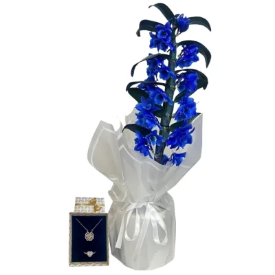 Şans Işıltısı Mavi Bambu