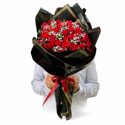 Büyüleyici 41 Kırmızı Gül Buketi