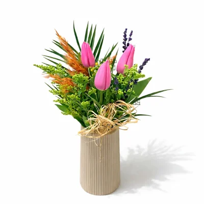 Pembe Lale Zarafeti Aranjmanı