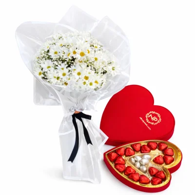 Kalp Kutulu Papatya Zarafeti