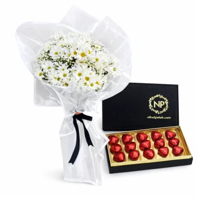 NP Premium Papatya & Kalp Çikolata