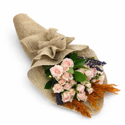 Vintage Lavanta Gül Buketi