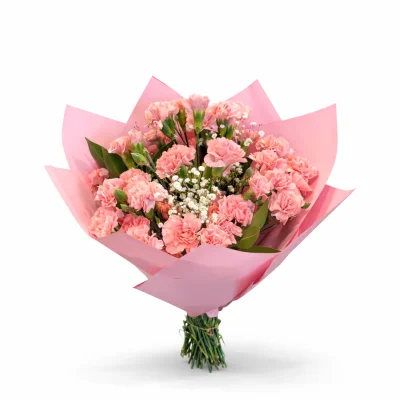 Pembe Zarafet Karanfil Buketi