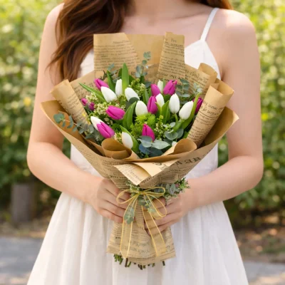 Altın Dokunuş Lale Buketi