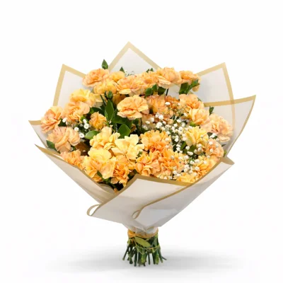 Şampanya Işıltısı Karanfil Buketi