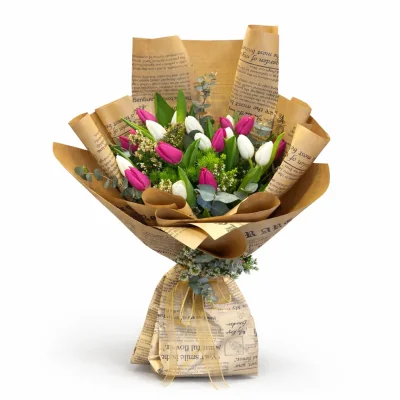 Altın Dokunuş Lale Buketi