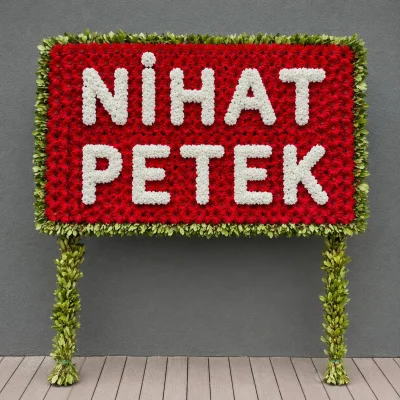 Kırmızı Pano Çelenk